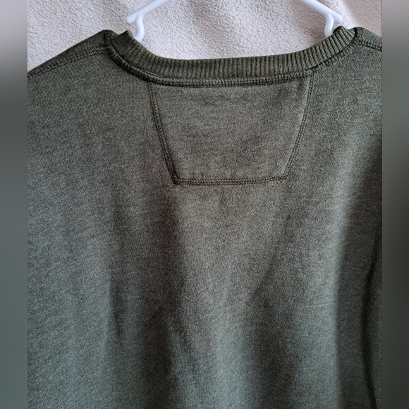 Men's G. H. Bass & Co Long Sleeve Pull Over Green Sweater - Picture 10 of 10